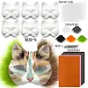 Amazon Máscara Facial de Gato DIY Papel Machê em Branco com Conjunto de Tecido de Feltro Máscara de Baile Cosplay