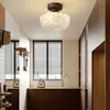 Lámpara de Techo Vintage Estilo Francés para Pasillo, Iluminación Creativa Retro Americana de Plumas para Entrada Balcón Protección Ocular