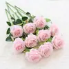 Flor Artificial Rosa de Haste Única Mesa de Hotel Decoração de Casa Flor Falsa Flor de Seda Artificial Fábrica Venda Direta