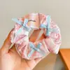 Scrunchie de Renda Estilo Coreano para Mulheres 2026 Novo Estilo Elástico de Cabelo Estilo Preguiçoso Corda de Cabelo Grande Acessório para Coque Flor de Cabelo
