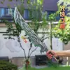 Guan Yu Hoja de Dragón Verde Media Luna Lu Bu Alabarda Fang Tian Juguetes Periféricos de los Tres Reinos Espadas Armas de Plástico PP Arma de Zhang Liao