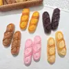 Accesorios de Resina DIY al por Mayor, Juguetes de Comida en Miniatura Realistas, Adornos Pequeños, Llaveros, Zuecos, Imanes para Refrigerador, Amuletos de Baguette para Coche