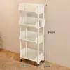 Estante de Armazenamento de Brinquedos Prateleira de Lanches Caixa Carrinho Pequeno Móvel Mochila Armário de Chão Multi-camadas para Cozinha de Crianças Frutas