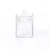 Mini Bolsa de Almacenamiento Linda PVC Tridimensional Transparente a Prueba de Polvo Bolsa con Colgante de Botón de Exhibición Mini Bolsa para Salir