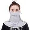 Nuevo Protector Solar Facial Completo Protección para el Cuello Protección UV Máscara de Seda de Hielo para Hombres y Mujeres Sombrilla Velo Transpirable Cara Seda y