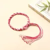 Pulsera de cuerda colorida del Festival del Bote del Dragón con borlas y amuleto de seguridad, hecha a mano para niños y bebés, regalo del Día de Mayo en stock