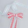 Lazo de cinta de encaje de poliéster presentado, hecho a mano, accesorios para prendas de vestir, cinta decorativa, accesorios para el cabello, cinta