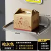 Mesa de noche plegable Solución alternativa para uso doméstico en habitaciones pequeñas, Estante de almacenamiento con cargador de teléfono para mesita de noche