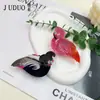 Novo Prendedor de Cabelo Flamingo de PVC Série Animal Desenho Animado Fofo Acessórios para Cabelo Parte de Trás da Cabeça Disco Clipe Tubarão Atacado Mulheres