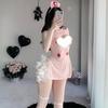 Shuoyao lencería sexy sexy ahuecada deseo puro uniforme de enfermera tentación perspectiva divertida fuga de leche pijama caliente 246