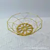 Cesta de Frutas de Metal, Bandeja de Frutas Moderna de Hierro Forjado, Cesta de Almacenamiento para el Hogar Estilo Nórdico, Cesta de Almacenamiento para Snacks, Frutas y Verduras Lujo Ligero