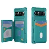 Adecuado para funda de teléfono Google Pixel 11ProXL, soporte con ranura para tarjeta Google 10, cubierta protectora de cuero con orificio para empujar la tarjeta