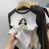 Camiseta de manga larga cálida con bloques de color, cuello redondo, para niños de tamaño mediano a grande, Otoño/Invierno 2026, top básico versátil casual para niñas