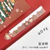 Régua Magnética de Natal Desenho Animado Rena de Natal Fofa Régua Flexível Ferramenta de Medição para Desenho e Aprendizagem de Alunos do Ensino Fundamental 15cm