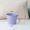 Maceta colgante de metal grande personalizada tipo cubo para barandillas de balcones interiores, maceta colgante sin agujeros para suculentas y plantas verdes, maceta colgante de pared