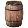Adornos de Barril Accesorios de Boda Cerveza Vino Tinto Exposición Barril de Vino Bar Madera Maciza Decoración de Mansión Barril de Vino de Roble