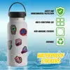 50 Peças Adesivos Cartoon Neon Saúde Mental Criativos para Caderno, Mala, Skate, Copo de Água Adesivos Decorativos à Prova d'Água