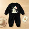 Nuevos Conjuntos de Ropa de Primavera y Otoño para Niños para Comercio Exterior 2026 Conjuntos de Sudaderas de Moda para Niños y Niñas Ropa de Dos Piezas de Primavera para Niños
