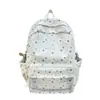 Mochila Linda Estilo Coreano para Niñas con Estampado de Estrellas para Estudiantes de Secundaria y Preparatoria Bolsa Escolar Gran Capacidad Bolsa Ita Transparente