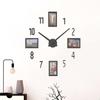 Marco de fotos creativo reloj de pared digital acrílico estéreo reloj de pared decorativo para sala de estar dormitorio porche pegatinas de pared reloj reloj espejo