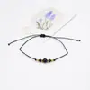 Pulseira artesanal de pedra de cristal natural mais vendida internacionalmente, pulseira fina com contas em fio colorido, estilo pequeno e fresco, perfeita para melhores amigas