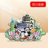 [Sichuan] Creación Cultural Turística Marea Nacional Panda Souvenir Calcomanía Magnética Hotpot Mahjong Dibujos Animados Lindo Calcomanía para Refrigerador Chengdu