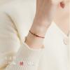 Pulsera de Cuerda Roja de la Suerte Koi Pulsera Tejida Hecha a Mano Regalo para Pareja Joyería Regalo para Vacaciones Estilo Tendencia Nacional