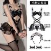 Falda de princesa sexy y pura, traje de sirvienta de malla seductora con perspectiva de encaje y tirantes, uniforme de sirvienta