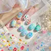 Tomoni Pegatinas para Uñas Anaglifo Celebridad de Internet Populares Lindos Dibujos Animados Pegatinas para Uñas Bolsa de Red Pegatinas de Joyas de Frutas