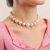 Joias Europeias e Americanas, Colar Colorido de Luxo Acessível com Microcravação de Diamantes de Imitação e Pérolas Barrocas, Colar Versátil de Contas Y2K Ins