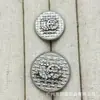 Botones metálicos de alta gama con incrustaciones de diamantes para trajes, abrigos de lana tejidos y otras prendas; botones decorativos simples y versátiles para coser a mano