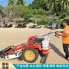 Veículo de limpeza de praia empurrado manualmente, veículo de limpeza de praia totalmente automático, máquina de limpeza de praia portátil