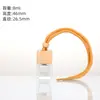 Lanyard Cuadrado para Colgar Difusor de Aroma, Botella de Vidrio de Color de Alto Valor Estético Difusor de Aroma para Coche, Botella de Recarga de Aroma, Venta al por Mayor desde el Fabricante