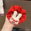 Faixa de Cabelo Retro Coreana de Luxo com Estampa de Leopardo para Mulheres 2025 Novo Estilo Bola para Rabo de Cavalo Cabeça Grande Elástico Corda de Cabelo