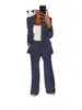 Primavera y Otoño 2026 Estilo Nuevo Moda Europea y Americana Color Sólido Ajuste Delgado Cárdigan Chaqueta Traje de Temperamento Conjunto de Traje para Mujer