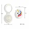 Pente Mini Airbag Portátil de Desenho Animado de Unicórnio Feito de Material ABS, Pente de Cabelo Fofo e Portátil para Meninas, Mercadorias Transfronteiriças