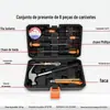 Conjunto de Ferramentas de Hardware Caixa de Ferramentas de Reparo de Eletricista Conjunto Combinado Multifuncional Presente para Empresa Imobiliária Conjunto de Furadeira Elétrica
