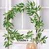 Imitación Ratán Planta Enredadera Verde Rosa Hoja de Uva Decoración Planta Verde Vid Flor Vid Hojas de Hiedra Venta al por Mayor