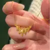 Corrente de Clavícula Elegante e de Alto Padrão Exquisita, Colar Rítmico de Gelo Triturado Popular Acessível de Luxo do Xiaohongshu para Mulheres