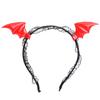 Diadema para fiesta de Halloween, suministros decorativos, diadema para festival de fantasmas, cuerno de diablo, sello divertido para el cabello, tocado, accesorios para el cabello transfronterizos