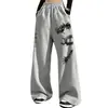 Calça Casual Tendência Hip-Hop de Rua Transfronteiriça AliExpress para Homens, Verão, Corte Solto, Estilo Reta de Nicho, Em Estoque, Calça Longa Versátil