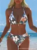 Bikini Sexy de Dos Piezas Transfronterizo Europeo y Americano Nuevo de Verano 2027 Traje de Baño de Moda para Mujer Ropa de Baño para Vacaciones en la Playa Mujer