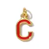 Europa e Estados Unidos mais vendidos coloridos óleo 26 letras cobre diy pingente feminino mais vendidos inglês A- Z joia colar pulseira pingente