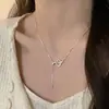 Colar de Cobra com Franja Língua de Cobra para o Ano Novo da Cobra para Mulheres, Corrente Simples de Suéter para Clavícula Nicho Atacado