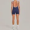 Body de Una Pieza de Color de Contraste Otoñal Cepillado con Espalda Hueca, Ropa Deportiva Ajustada para Fitness para Correr, Ejercicio y Yoga para Mujeres 6377