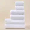 Juego de seis piezas de toalla de mano y toalla de baño transfronterizo, forro polar de coral, secado rápido, absorbente, para lavar la cara, bañarse y belleza, juego de toallas de regalo de comercio exterior