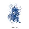 Fabricante en Stock Venta al por Mayor Pegatinas de Tatuaje Herbal Semipermanente con Jugo Pegatinas de Tatuaje a Prueba de Sudor e Impermeables Pegatinas de Tatuaje para Pecho y Medio Brazo