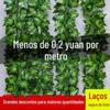 Decoração de Teto de Videira Artificial de Rattan Atacado com Plantas Verdes, Trepadeiras, Folhas de Uva e Folhas de Jiboia para um Efeito Tridimensional de Videira