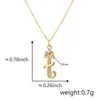 Moda europea y americana caliente lindo pequeño 26 letras colgante incrustado circón nicho viento collar fábrica venta al por mayor venta directa