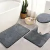 Tapete de porta jacquard de algodão transfronteiriço tapete de banho antiderrapante conjunto de tapetes tapete de entrada de banheiro absorvente para os pés